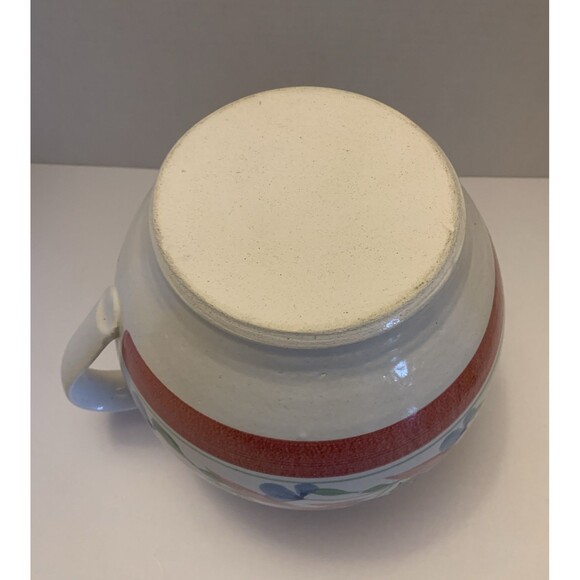 Vintage Stoneware Pottery Style Pitcher GUC Unbranded 7” Heavy - Picture 6 of 8